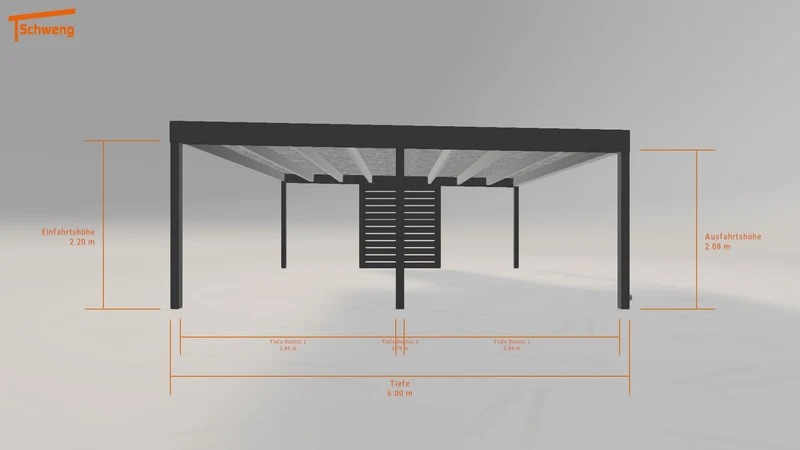 #AT Schweng Flachdachcarport C600+ (ID 332n2p) #MTG