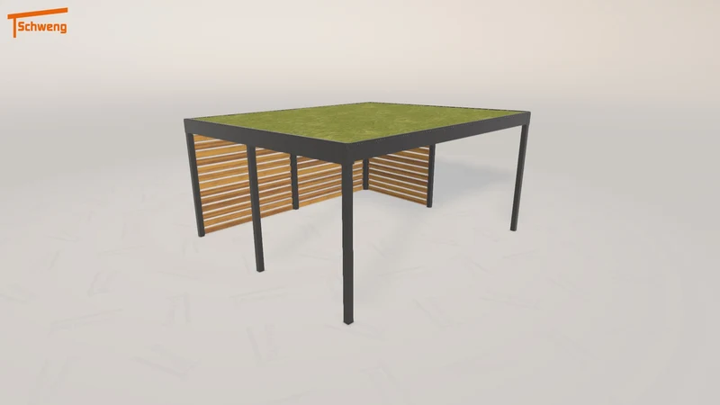 #DE Schweng Flachdachcarport C600+ (ID n59g9v) #MTG