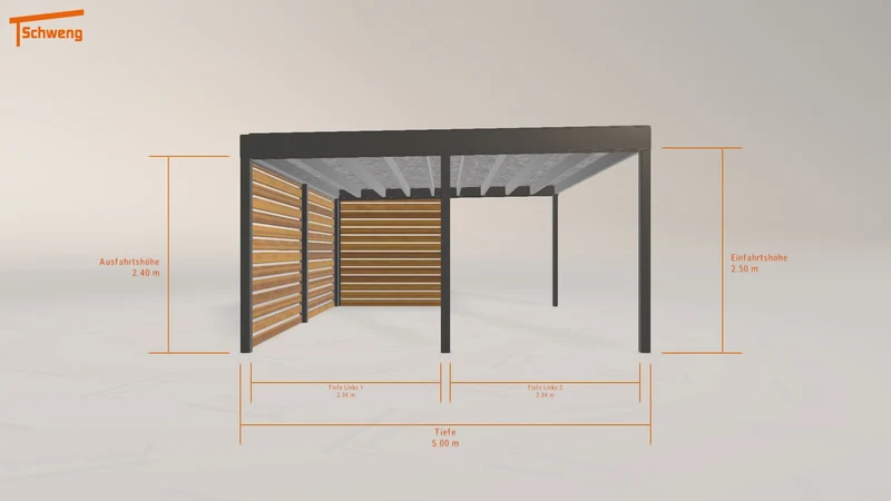#DE Schweng Flachdachcarport C600+ (ID n59g9v) #MTG
