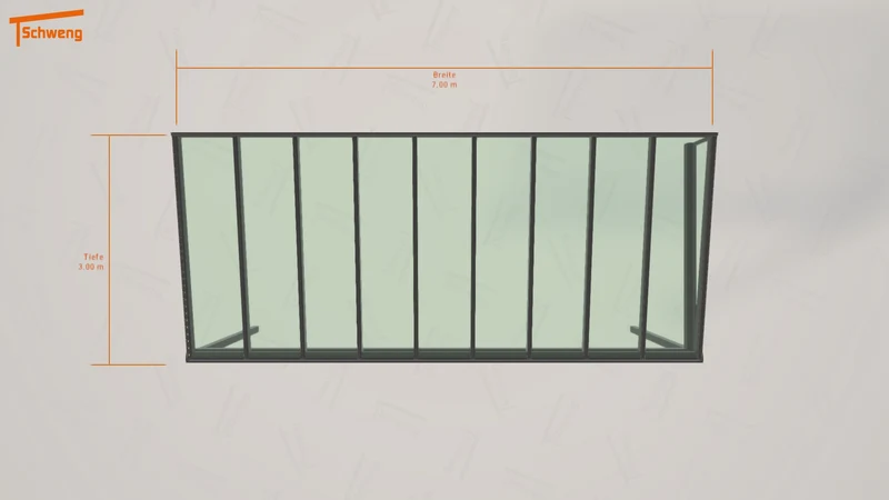 #DE Schweng Terrassenüberdachung S400 (ID 9w42j9)