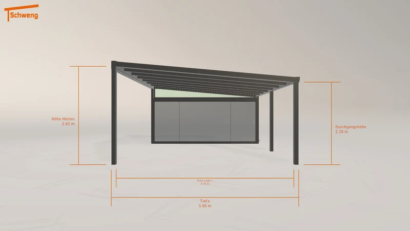 #DE Schweng Terrassenüberdachung S400 (ID ygm2db)