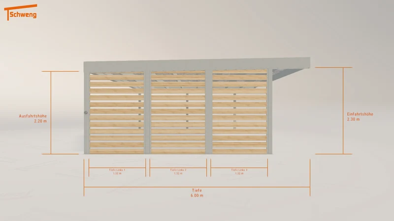 #DE Schweng Flachdachcarport C600+ (ID bkr7bb) #MTG