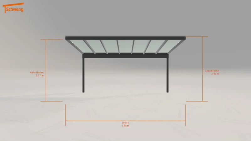 #DE Schweng Terrassenüberdachung S400 (ID 332ymp)