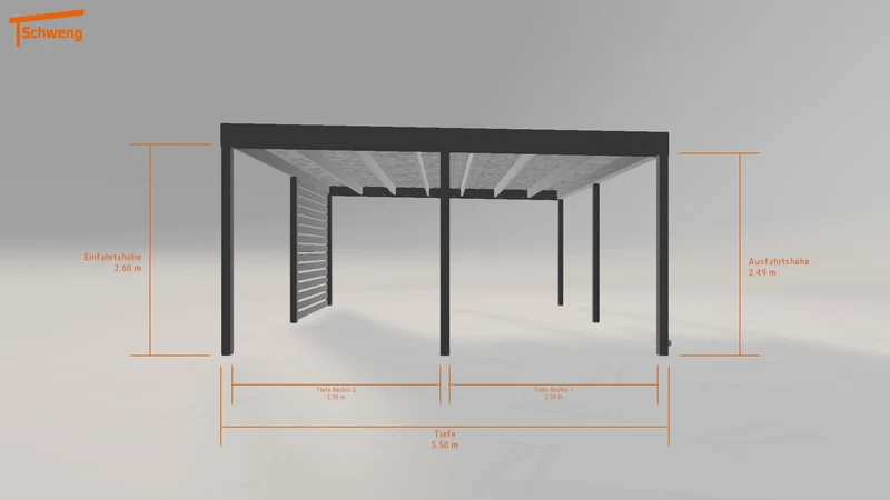 #AT Schweng Flachdachcarport C600 (ID mjkwpr) #MTG