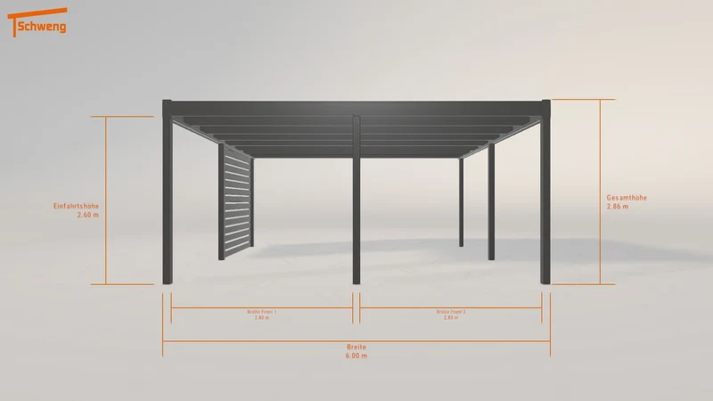 #AT Schweng Flachdachcarport C600 (ID 85zq9d) #MTG