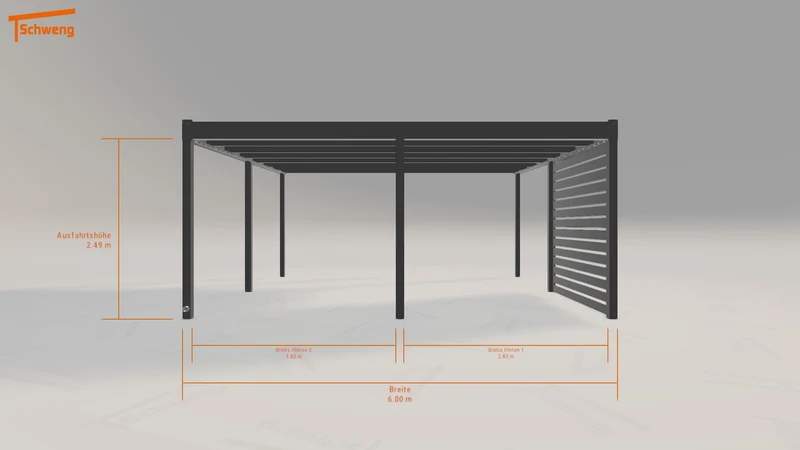 #AT Schweng Flachdachcarport C600 (ID 85zq9d) #MTG