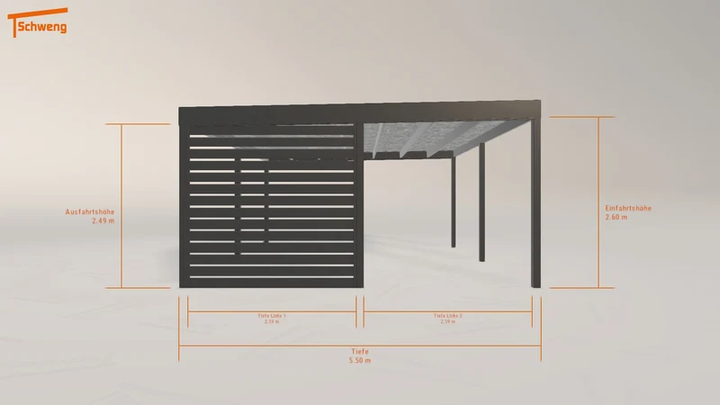 #AT Schweng Flachdachcarport C600 (ID 85zq9d) #MTG