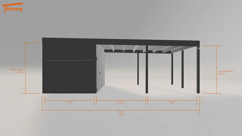 #AT Schweng Flachdachcarport C600 (ID v4gdyp) #MTG
