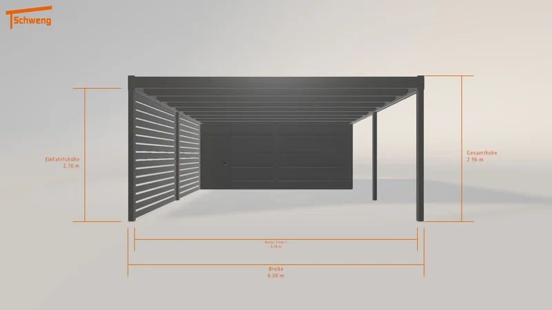 #AT Schweng Flachdachcarport C600 (ID bkrbyq) #MTG