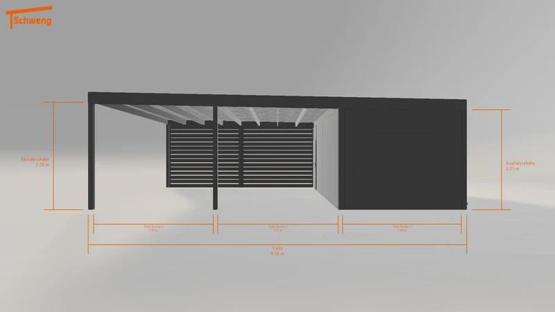 #AT Schweng Flachdachcarport C600 (ID bkrbyq) #MTG