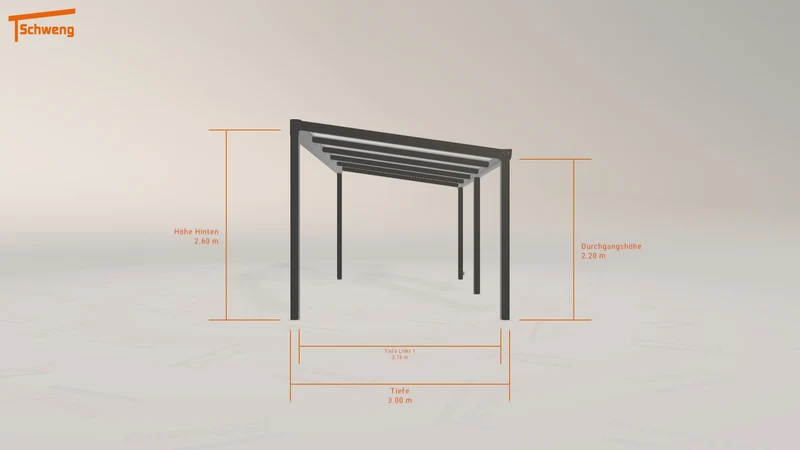 #DE Schweng Pultdachcarport S350 (ID pb5bx4)