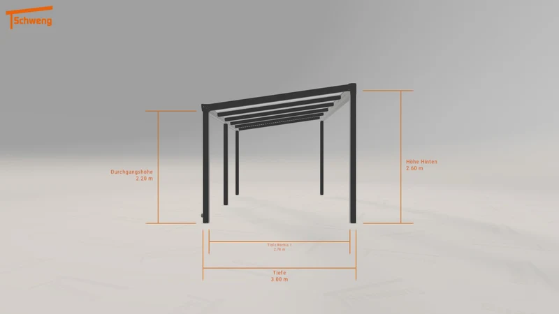 #DE Schweng Pultdachcarport S350 (ID pb5bx4)
