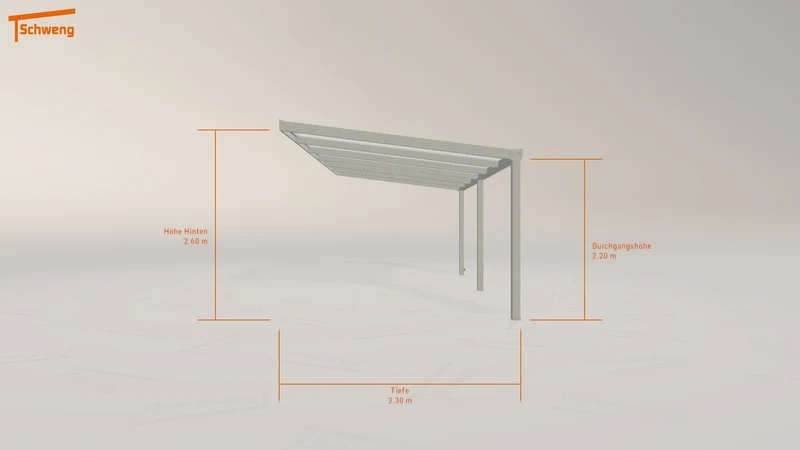 #DE Schweng Pultdachcarport S350 (ID 85z34w) #MTG