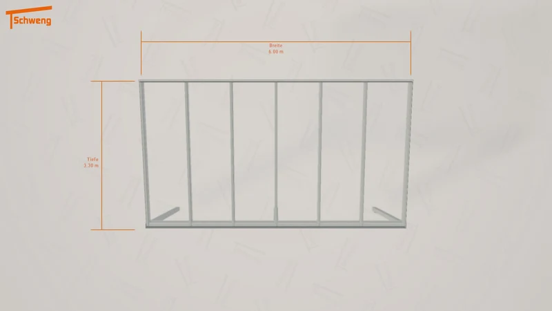 #DE Schweng Pultdachcarport S350 (ID 85z34w) #MTG