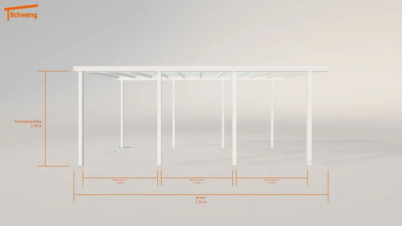#CH Schweng Pultdachcarport S400 (ID 7734rz) #MTG
