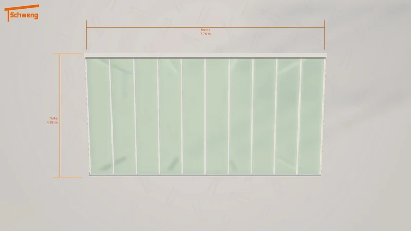 #CH Schweng Pultdachcarport S400 (ID 7734rz) #MTG