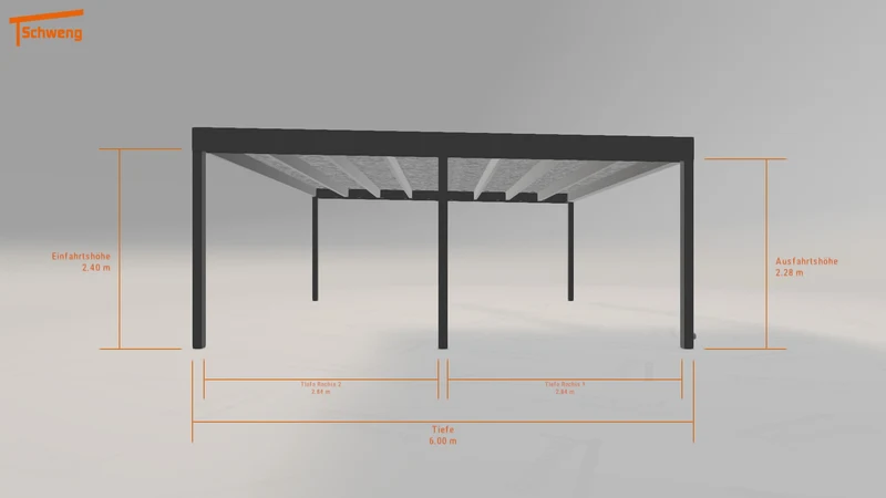 #DE Schweng Flachdachcarport C600+ (ID 85z34d) #MTG