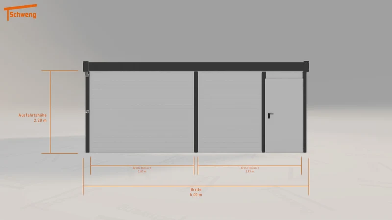 #DE Schweng Flachdachcarport C600+ (ID 85zzr2) #MTG