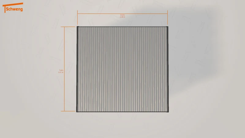 #DE Schweng Flachdachcarport C600+ (ID 85zzr2) #MTG