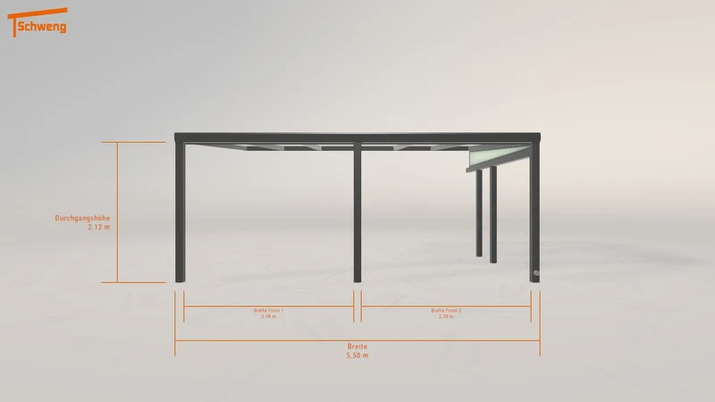 #DE Schweng Terrassenüberdachung S400 (ID 85zzyx)