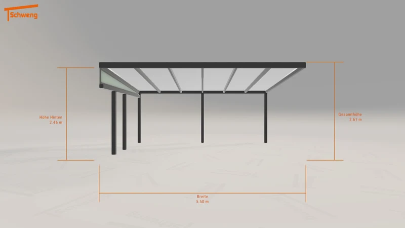 #DE Schweng Terrassenüberdachung S400 (ID 85zzyx)