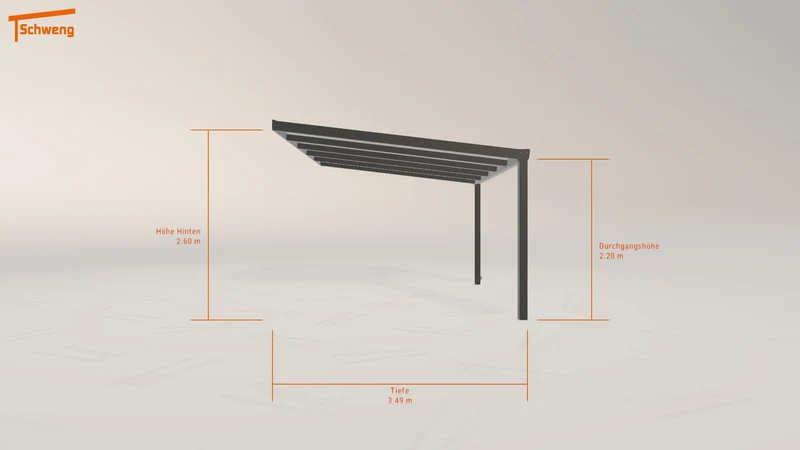 #DE Schweng Terrassenüberdachung S400 (ID 773m3z)