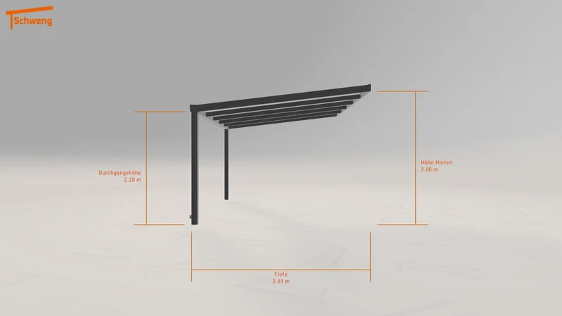 #DE Schweng Terrassenüberdachung S400 (ID 773m3z)