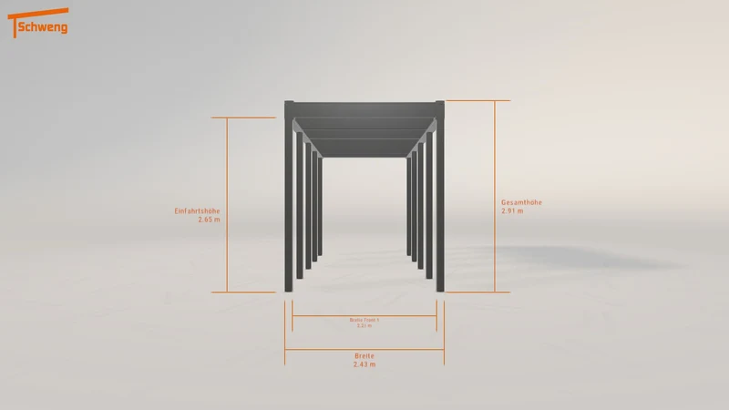 #DE Schweng Flachdachcarport C600 (ID rjxz4g)