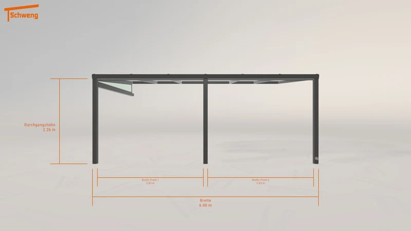 #DE Schweng Terrassenüberdachung S350 (ID v4grzn)