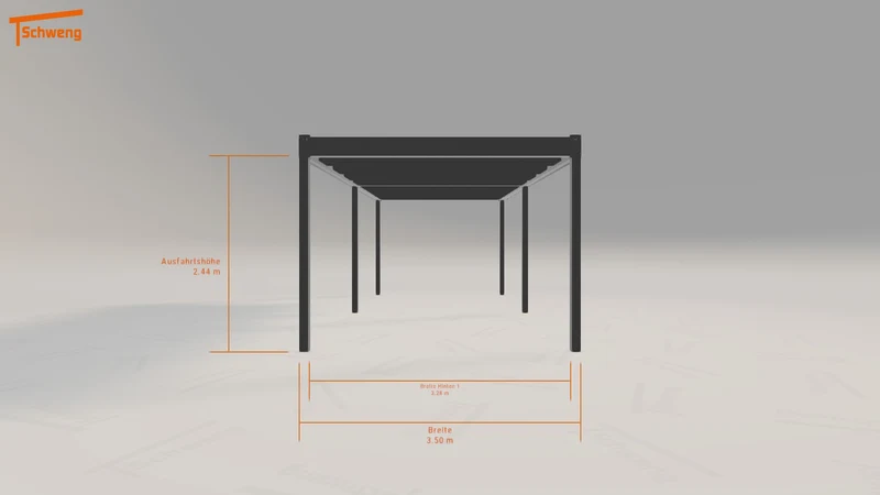 #DE Schweng Flachdachcarport C600 (ID 773pdz) #MTG