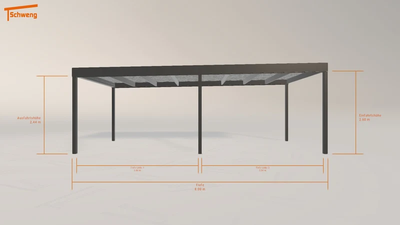 #DE Schweng Flachdachcarport C600 (ID 773pdz) #MTG