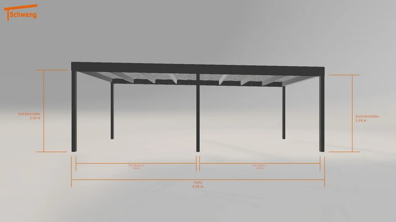 #DE Schweng Flachdachcarport C600 (ID 773pdz) #MTG