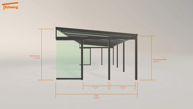 #DE Schweng Terrassenüberdachung S400 (ID 9w4239)