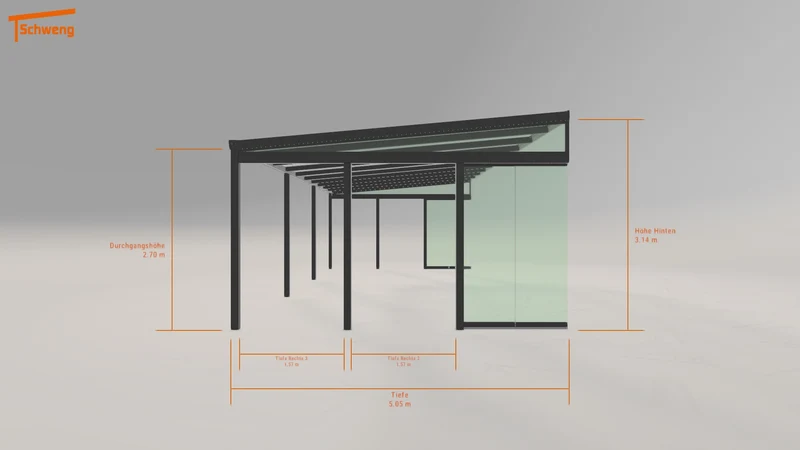 #DE Schweng Terrassenüberdachung S400 (ID 9w4239)
