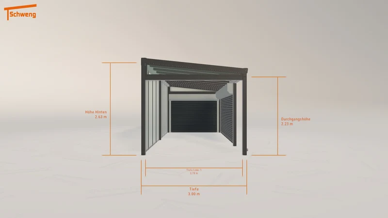 #DE Schweng Pultdachcarport S400 (ID k2dg8q)
