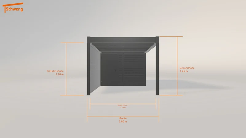 #DE Schweng Flachdachcarport C600 (ID 42q57d) #MTG