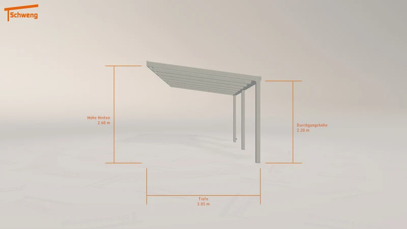 #DE Schweng Terrassenüberdachung S350 (ID k2dvjp)