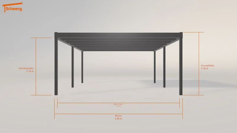 #DE Schweng Flachdachcarport C600+ (ID 2qvrvw)