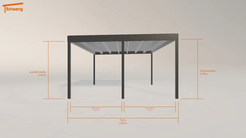 #DE Schweng Flachdachcarport C600+ (ID 2qvrvw)