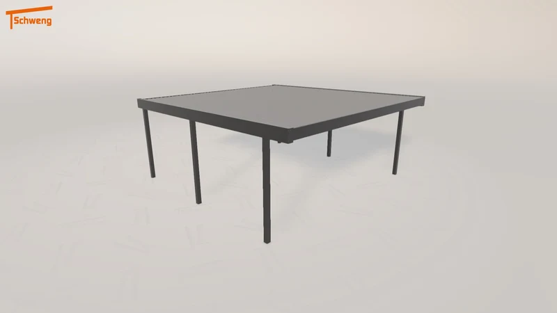 #DE Schweng Flachdachcarport C600 (ID pb5452)