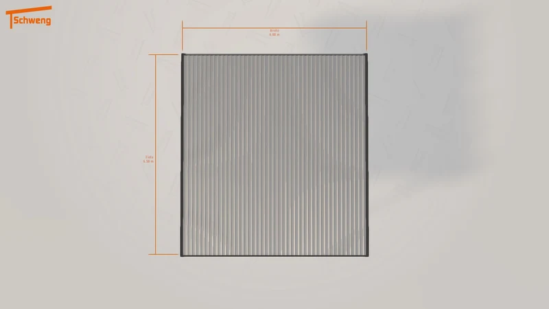 #DE Schweng Flachdachcarport C600 (ID pb5452)