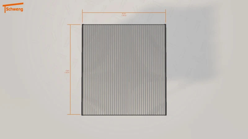 #DE Schweng Flachdachcarport C600 (ID 33299g)