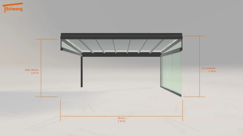 #DE Schweng Terrassenüberdachung S400 (ID 42qr3m)