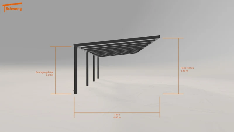 #DE Schweng Terrassenüberdachung S400 (ID 9w4837)