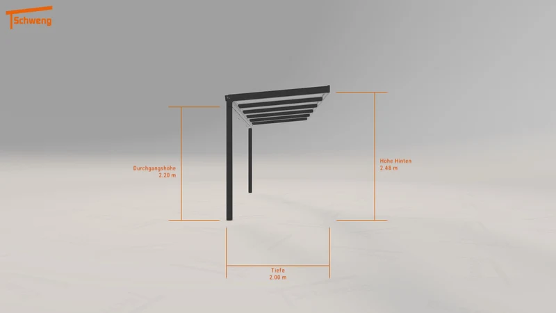 #DE Schweng Terrassenüberdachung S350 (ID dvm8yx)