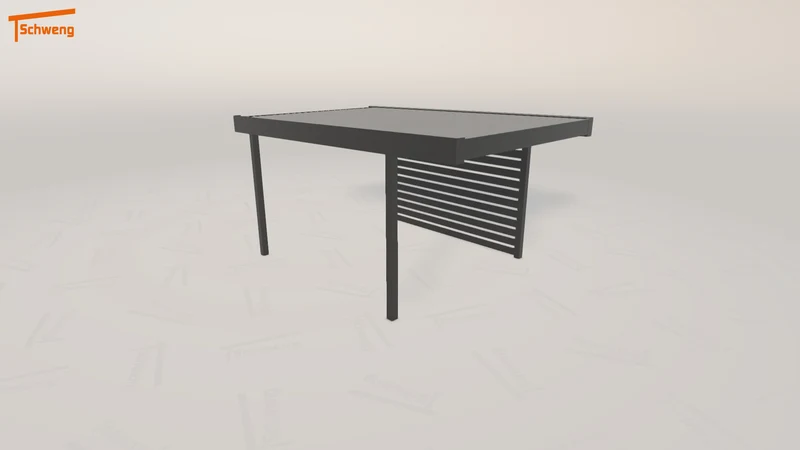 #DE Schweng Flachdachcarport C600 (ID mjkqbv)