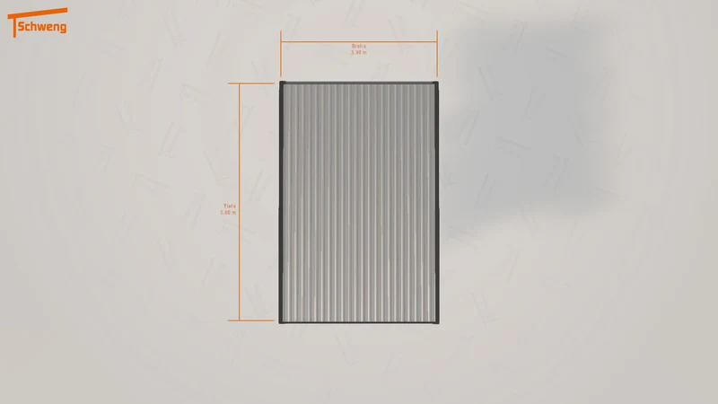 #DE Schweng Flachdachcarport C600 (ID mjkqbv)