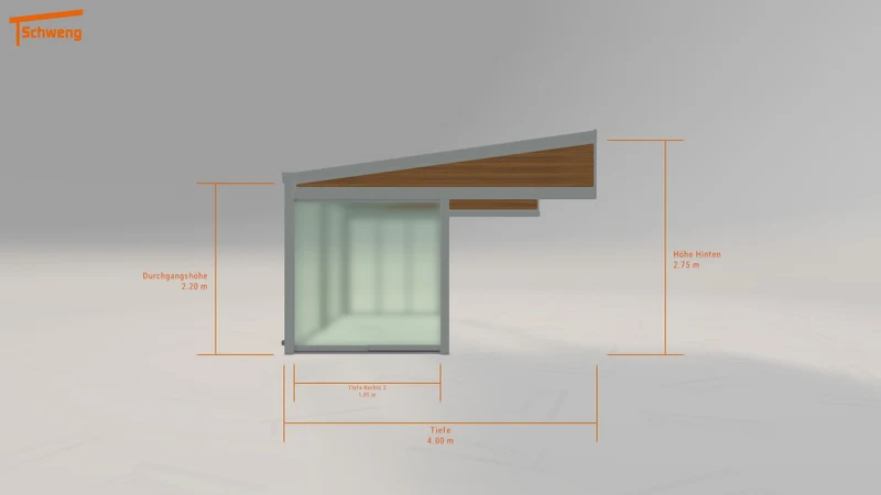 #DE Schweng Terrassenüberdachung S400 (ID ygm24p)