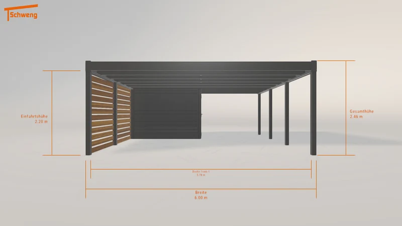 #DE Schweng Flachdachcarport C600 (ID ygmdqp) #MTG