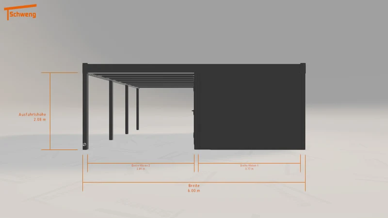 #DE Schweng Flachdachcarport C600 (ID ygmdqp) #MTG
